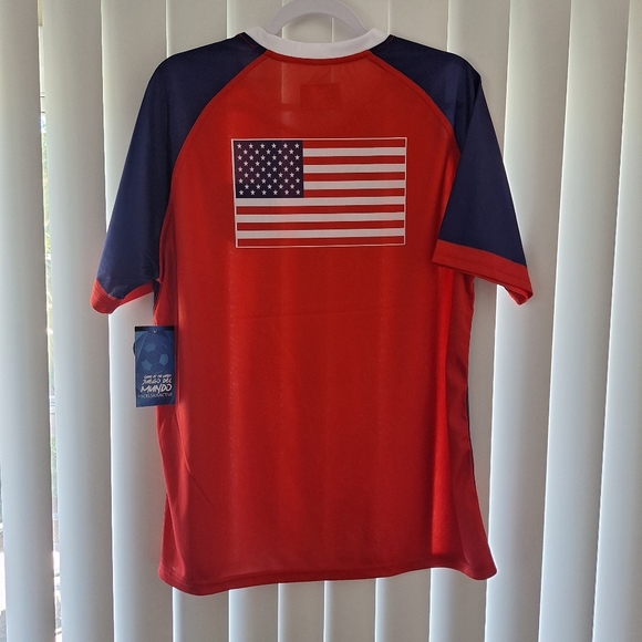 NWT Large XCelsius Active United States USA Futbol Soccer Jersey Shirt MSRP $70 - Picture 2 of 6